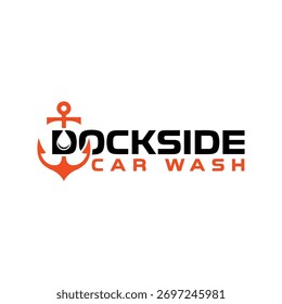 Modern Dockside Car Wash logo design
