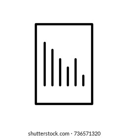 Modern document line icon. Premium pictogram isolated on a white background. Vector illustration. Stroke high quality symbol. Document icon in modern line style.