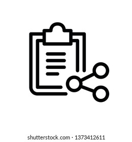 Modern document star icon