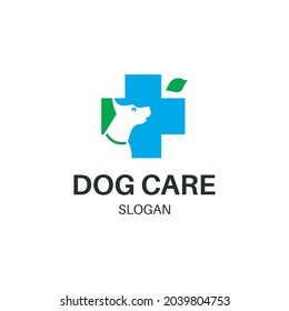 modern dog care logo template
