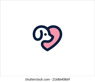 Plantilla de diseño de logotipo de perro moderno