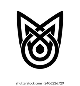 diseño gráfico del icono del perro moderno