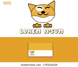 Modern dog logo, suitable for pet shop. Stock Vector eps 10