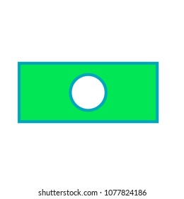 Modern dollar icon