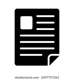 Modern doodle vector of resume, get hold this beautifully design icon of curriculum vitae