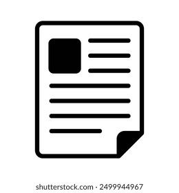 Moderne Doodle Vektor des Lebenslaufs, halten Sie diese schöne Design-Ikone des Lebenslaufs