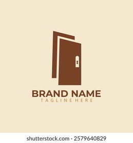 Modern Door flat vector icon
