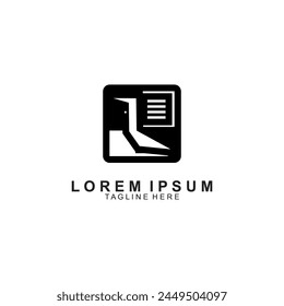 Modern Door Logo Design Vector.