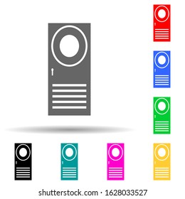 modern door multi color style icon. Simple glyph, flat vector of door icons for ui and ux, website or mobile application