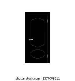 Modern Door vector icon. Simple isolated sign.