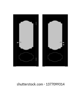 Modern Door vector icon. Simple isolated sign.