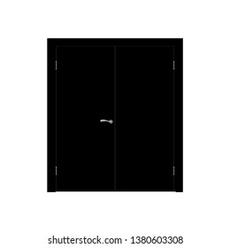 Modern Door vector icon. Simple isolated sign.