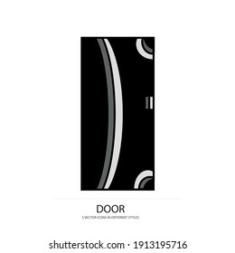 modern door vector type icon