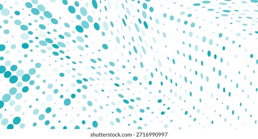 Moderno Ponto Gradiente Azul Cor Meio-Tom Fundo Pontos Cambaleantes Padrão Design Abstrato Arte Moderna