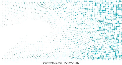 Moderne Punkt Gradient Blau Farbe Halbton Hintergrund Staffelter Punkt Muster Design Abstract