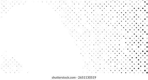 Textura de gradiente de ponto moderno. Plano de fundo de ponto de polca de fuga. Repetindo pontos abstratos simples arte