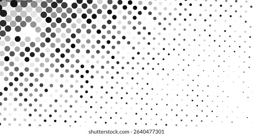 Modern Dot grunge halftone gradient background. Faded grit noise texture. White and black sand wallpaper abstract art
