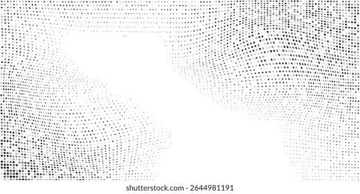 Modern dot halftone gradient texture. Vanishing polka dot background. Repeating dots design art abstract simple