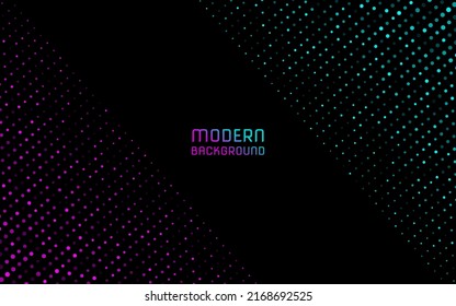 Modern dot matrix abstract background for wallpaper, cover, flyer, brochure, card, banner, poster, etc.