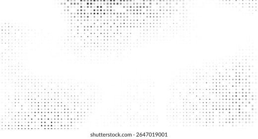 Modern dot mesh halftone gradient texture. Vanishing polka dot background. Repeating dots gradation abstract simple art modern