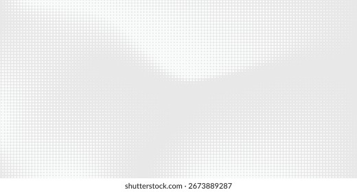Fondo moderno de textura de tecnología de luz de onda gris blanco de puntos. Concepto digital de big data Abstractas. Eps 10
