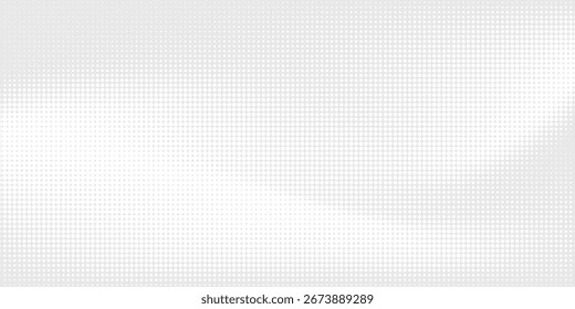 Modern dot white gray wave light technology texture background. Abstract big data digital concept.Eps 10