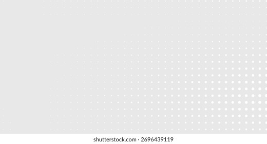 Fondo moderno de textura de tecnología de luz de onda gris blanco de puntos. Abstractas Big Data Concepto digital Arte Diseño moderno