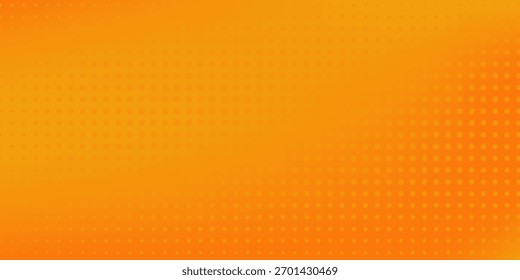 Moderno punto amarillo y naranja pop art fondo de cómic retro con puntos de medio tono abstracto simple