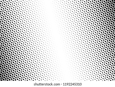 Modern Dots Background. Abstract Monochrome Backdrop. Fade Points Texture. Black and White Grunge Pattern. Vector illustration