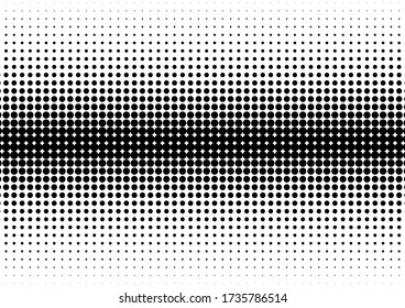 Moderne Punkte Hintergrund. Schwarz-Weiß-Textur. Fade Gradient Hintergrund. Halftone Overlay Vektor-Abbildung