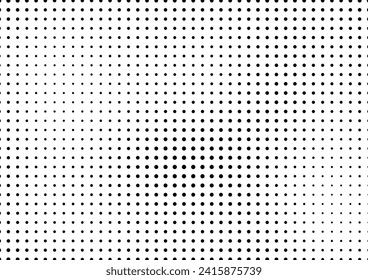 Modern Dots Background. Gradient Fade Overlay. Grunge Pattern. Pop-art Monochrome Texture. Vector illustration