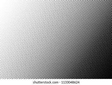Modern Dots Background. Halftone Black and White Overlay. Grunge Backdrop. Pop-art Fade Texture. Vector illustration