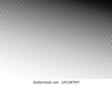 Modern Dots Background. Monochrome Pattern. Points Distressed Overlay. Halftone Gradient Texture. Vector illustration