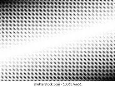 Modern Dots Background. Monochrome Texture. Vintage Pattern. Fade Backdrop. Vector illustration