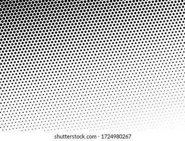 Fondo De Puntos Modernos. Fondo de puntos. Textura de semitono monocromo. Patrón de molestias de vintage. Ilustración del vector