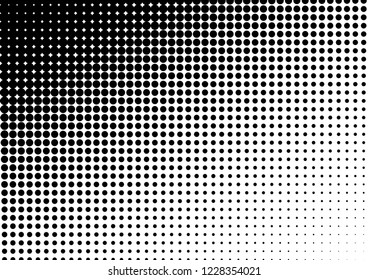 Modern Dots Background. Pop-art Overlay. Grunge Vintage Backdrop. Fade Pattern. Vector illustration