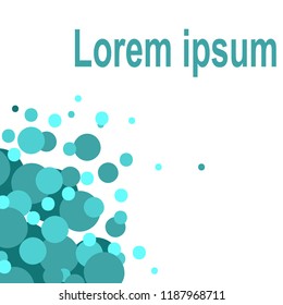 Modern dots background using as template, vector illustration