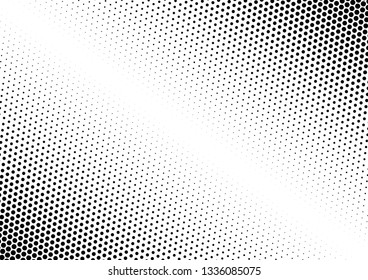 Modern Dots Background. Vintage Black and White Backdrop. Pop-art Overlay. Halftone Pattern. Vector illustration
