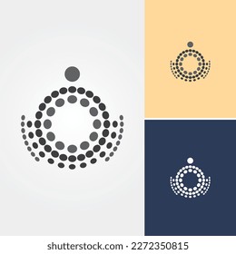 Modern Dots Logo Design Vector