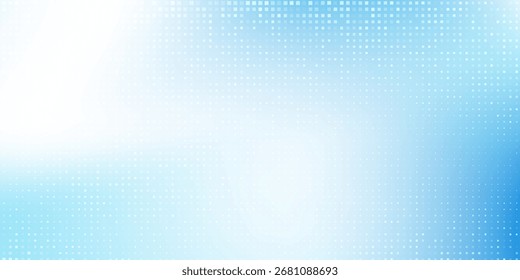 Modern dotted blue gradient background with shining lines waves modern