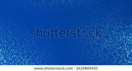 Modern Dotted Blue Tech Finance Fintech Background Abstract Pixel Pattern. Abstract Business Tech Science Modern