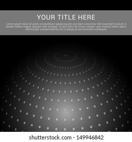 Modern Dotted Globe Background Design