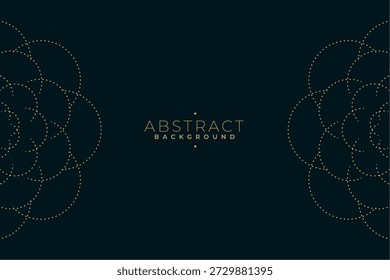 Diseño dorado punteado moderno para Vector de presentación 