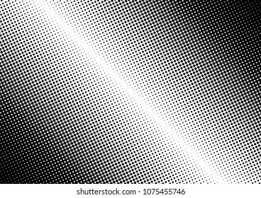 Modern Dotted Halftone Background. Distressed Overlay. Black and White Abstract Pattern. Points Backdrop. Vector illustration