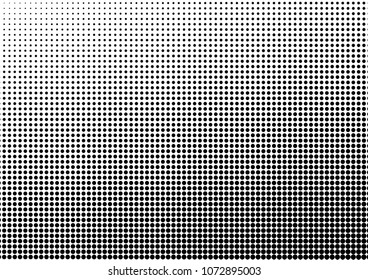Modern Dotted Halftone Background. Gradient Texture. Monochrome Points Pattern. Black and White Overlay. Vector illustration