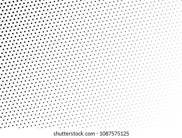 Modern Dotted Halftone Background. Gradient Monochrome Backdrop. Points Pop-art Texture. Dots Overlay. Vector illustration