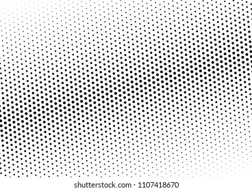 Modern Dotted Halftone Background. Grunge Backdrop. Abstract Black and White Texture. Points Fade Pattern. Vector illustration