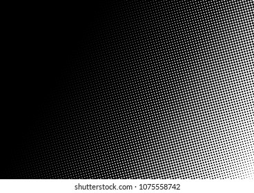 Modern Dotted Halftone Background. Vintage Fade Pattern. Abstract Overlay. Monochrome Gradient Backdrop. Vector illustration