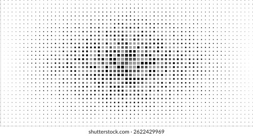 Modern Dotted halftone center gradient texture.