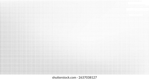 Modern Dotted halftone gradient texture. Vanishing polka dot background. Repeating dots gradation pattern background abstract
